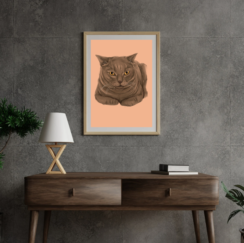 Huisdier poster voorbeeld