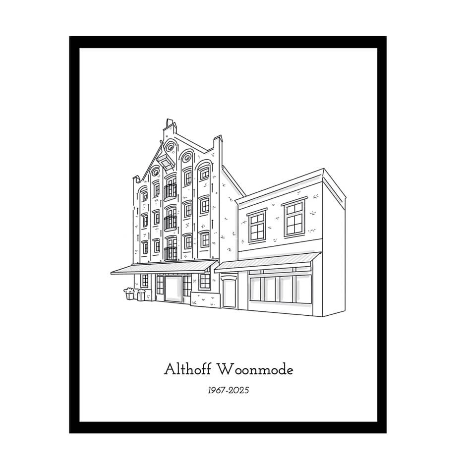 Unieke Lijntekening Huis